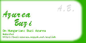 azurea buzi business card